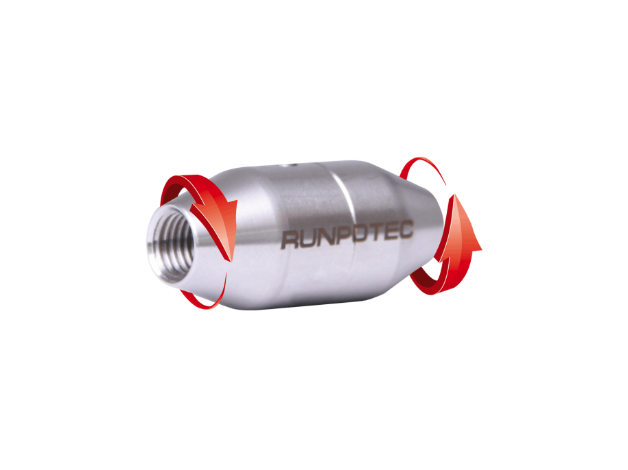 RUNPOTEC 20387 Spojka otočná pro pero ze skelného vlákna GF7.5–GF15, závit RTG Ø 12mm RUNPOTEC 20387 Spojka otočná pro pero ze skelného vlákna GF7.5–GF15, závit RTG Ø 12mm